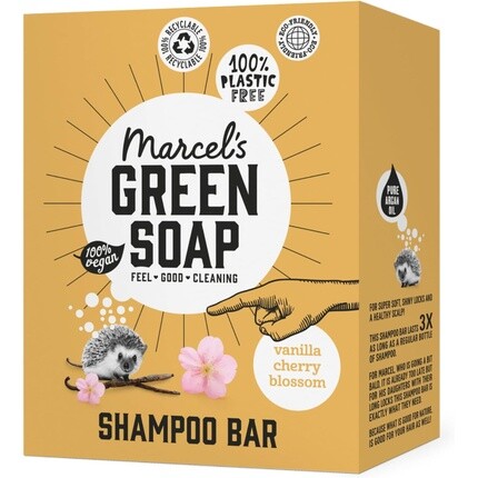 Шампунь-батончик «Ваниль и вишня» 90г, Marcel'S Green Soap
Шампунь-батончик «Ваниль и вишня» 90г, Marcel'S Green Soap
