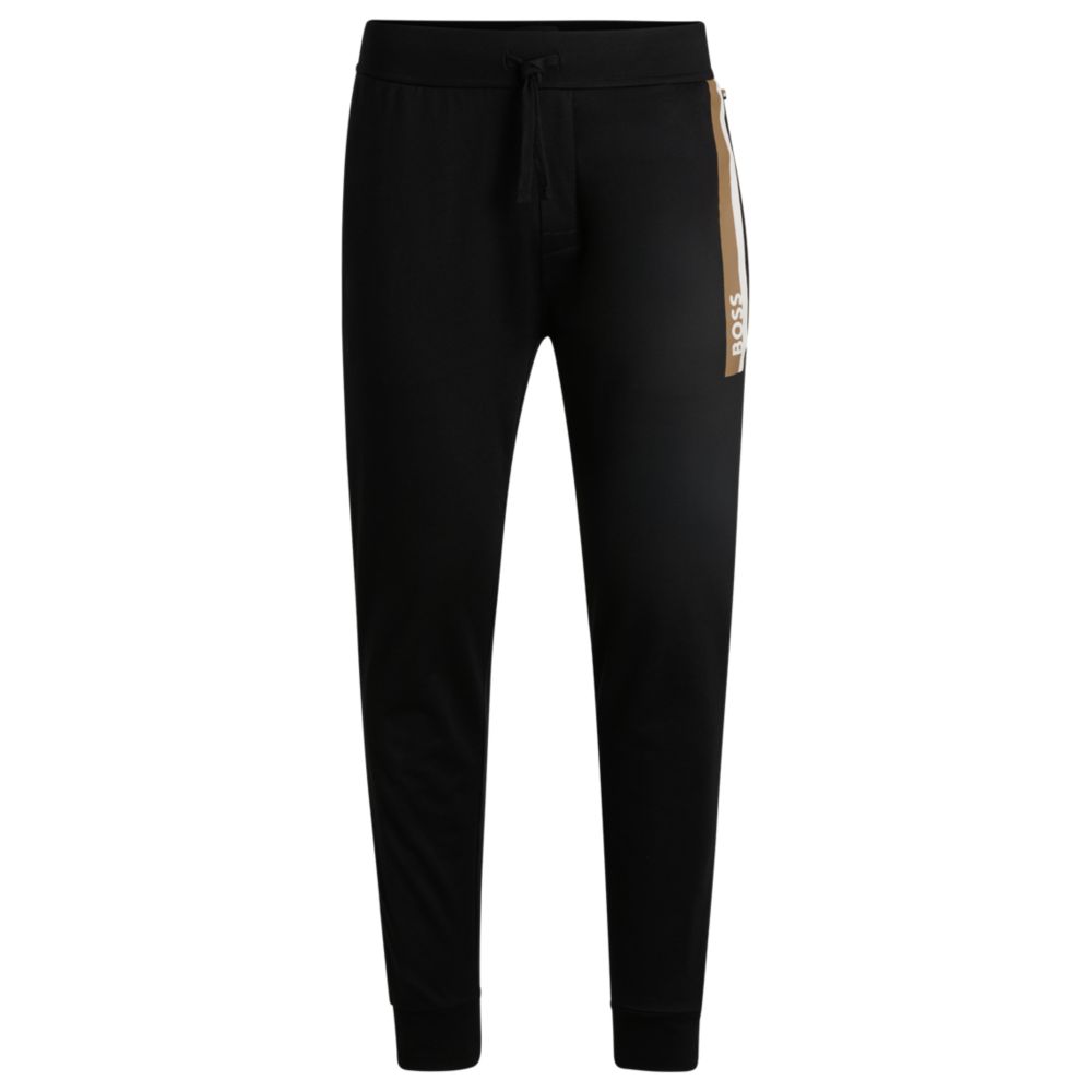 Спортивные брюки из хлопчатобумажной махры с полосатым принтом BOSS, черный
Спортивные брюки из хлопчатобумажной махры с полосатым принтом BOSS, черный