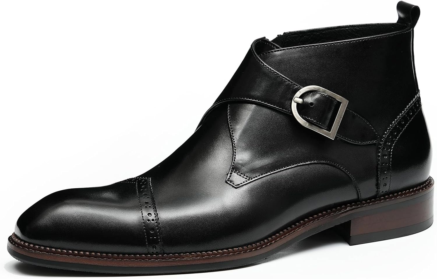 Мужские ботинки Santimon Chelsea, формальные ботинки на щиколотку, модные формальные кожаные ботинки с пряжкой Monk-Strap, броги Chukka, бизнес-кэжуал, свадебные ботинки для мужчин, черный
Мужские ботинки Santimon Chelsea, формальные ботинки на щиколотку, модные формальные кожаные ботинки с пряжкой Monk-Strap, броги Chukka, бизнес-кэжуал, свадебные ботинки для мужчин, черный