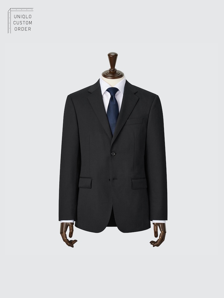 Тонкий пиджак из шерсти Uniqlo, черный
Тонкий пиджак из шерсти Uniqlo, черный