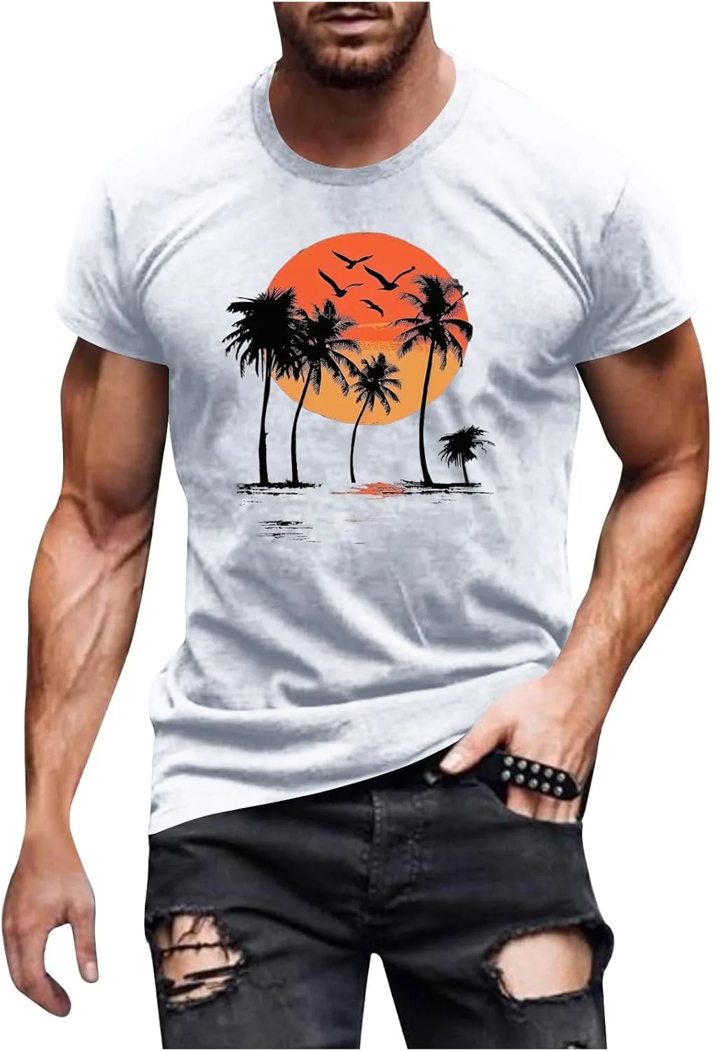 Мужская футболка с коротким рукавом Casual Fashion с принтом Vintage
Мужская футболка с коротким рукавом Casual Fashion с принтом Vintage