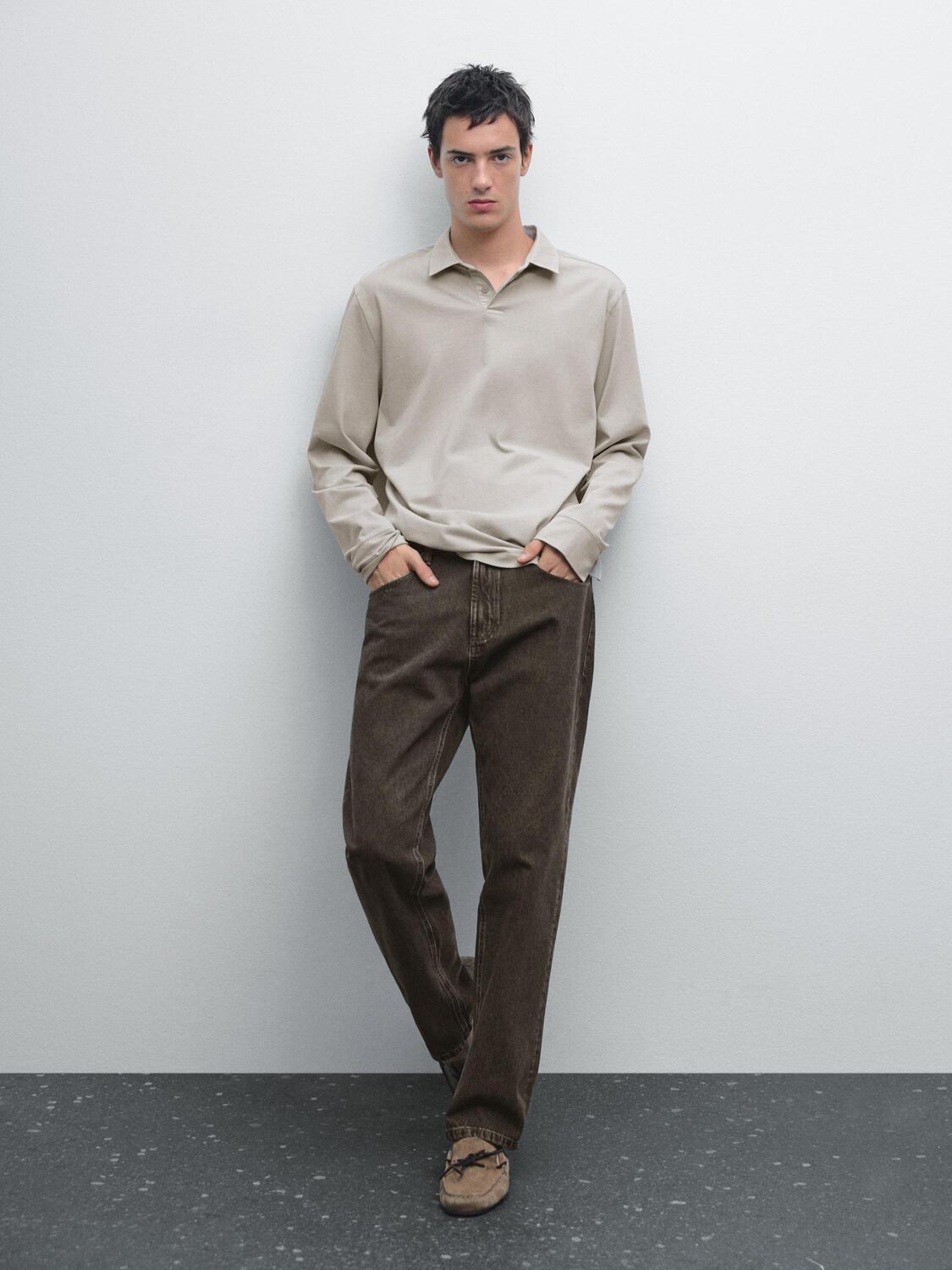 Рубашка-Поло из 100% хлопка с эффектом потертости Massimo Dutti, Faded Sky Blue
Рубашка-Поло из 100% хлопка с эффектом потертости Massimo Dutti, Faded Sky Blue