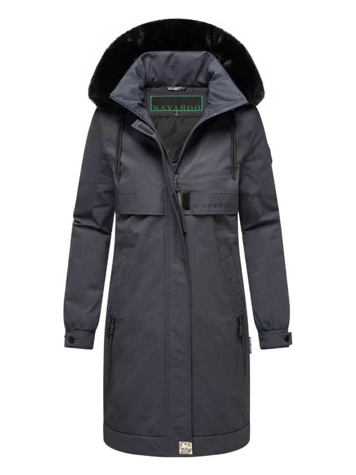 Пуховик Navahoo Kurzmantel Kaltwetterretter 14, темно-синий
Пуховик Navahoo Kurzmantel Kaltwetterretter 14, темно-синий