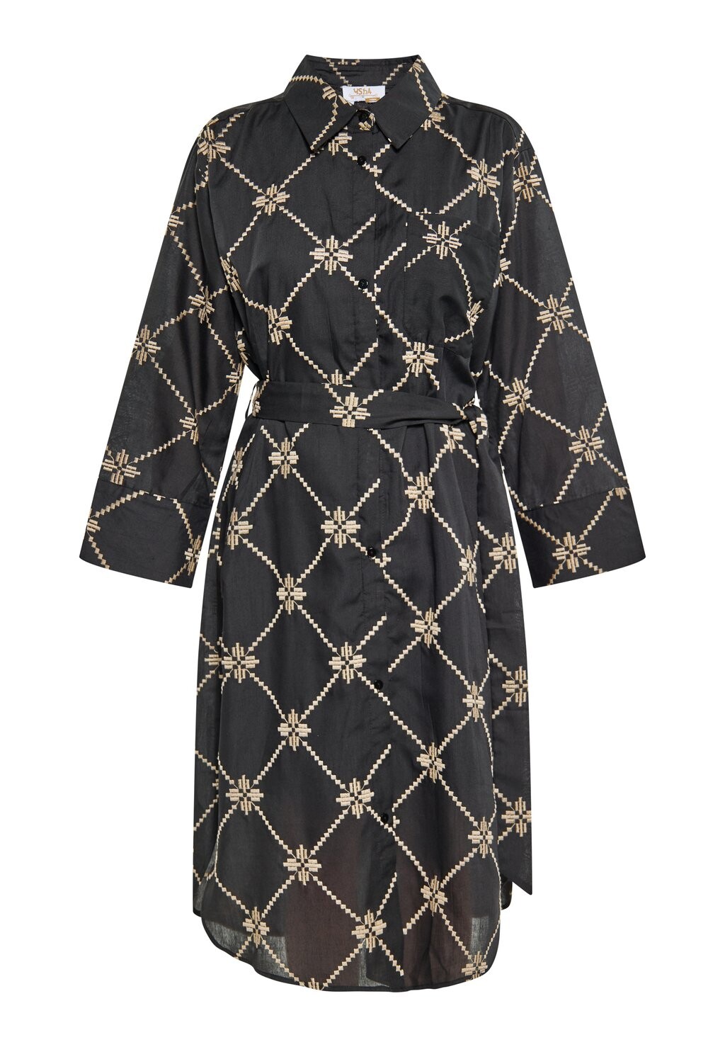 Платье-рубашка usha, черный
Платье-рубашка usha, черный