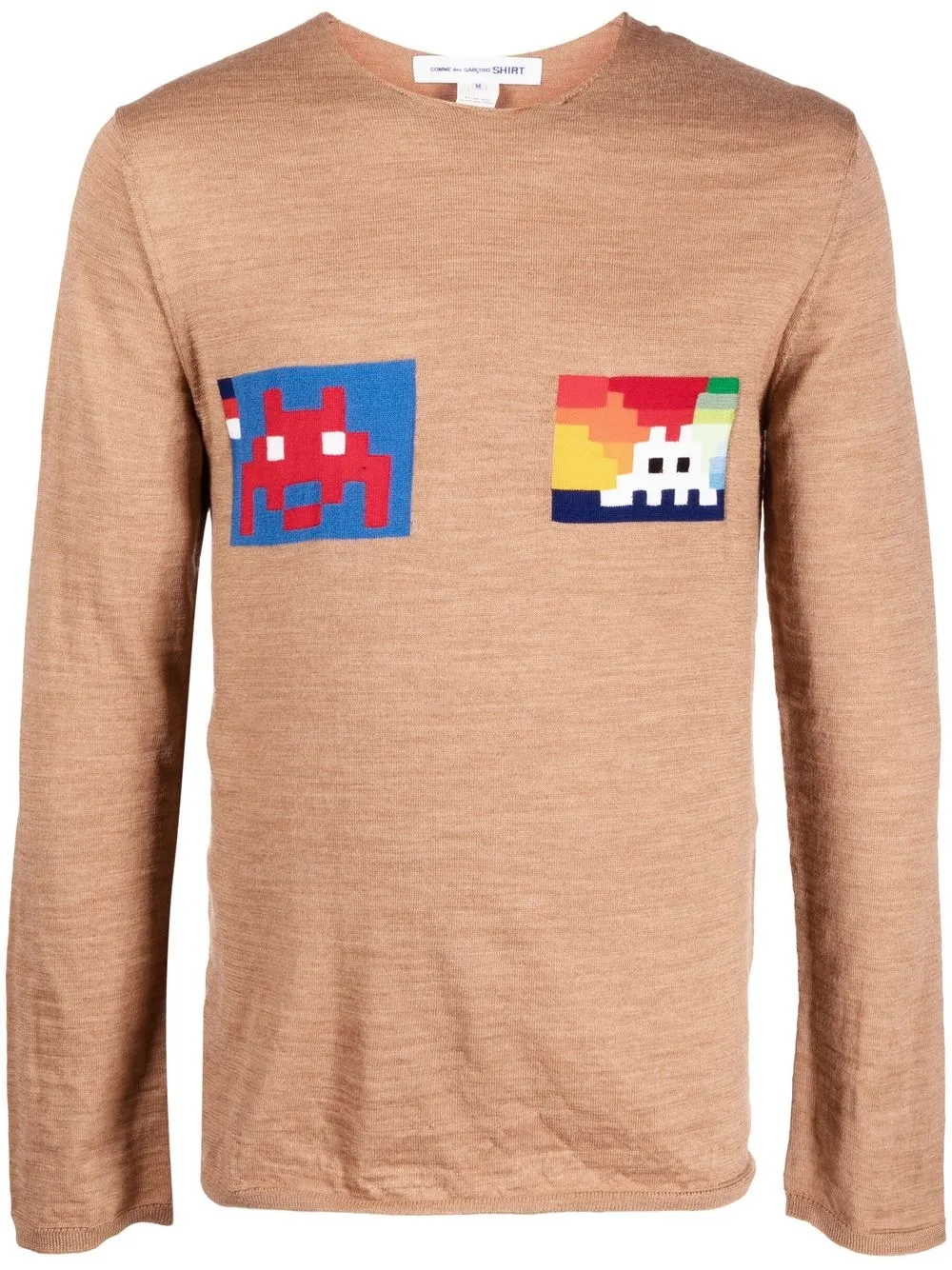 Джемпер с графичным принтом Comme Des Garçons Shirt, коричневый 
Джемпер с графичным принтом Comme Des Garçons Shirt, коричневый