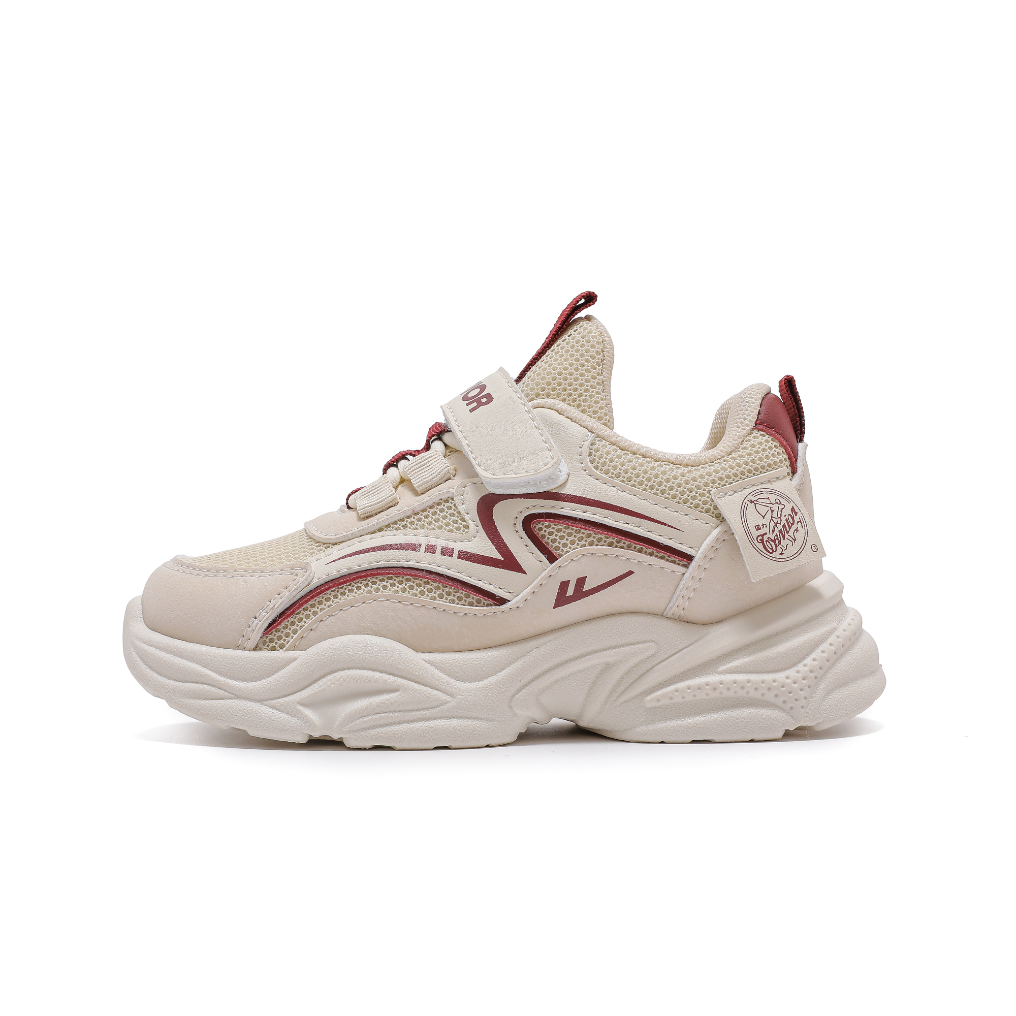 Дышащие, легкие, амортизирующие, низкие детские кроссовки для повседневной носки WARRIOR, бежевый/бордовый
Дышащие, легкие, амортизирующие, низкие детские кроссовки для повседневной носки WARRIOR, бежевый/бордовый