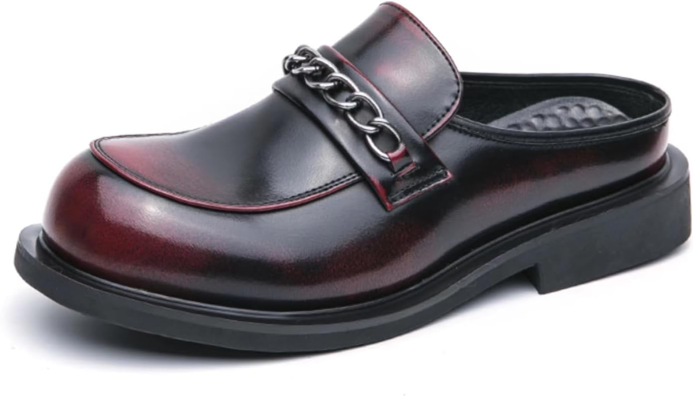 Мужские кожаные сандалии-слипоны с круглым носком, классические летние шлепанцы без задника, ретро, для формальных деловых встреч и вечеринок, полумокасины Fotn, красный
Мужские кожаные сандалии-слипоны с круглым носком, классические летние шлепанцы без задника, ретро, для формальных деловых встреч и вечеринок, полумокасины Fotn, красный