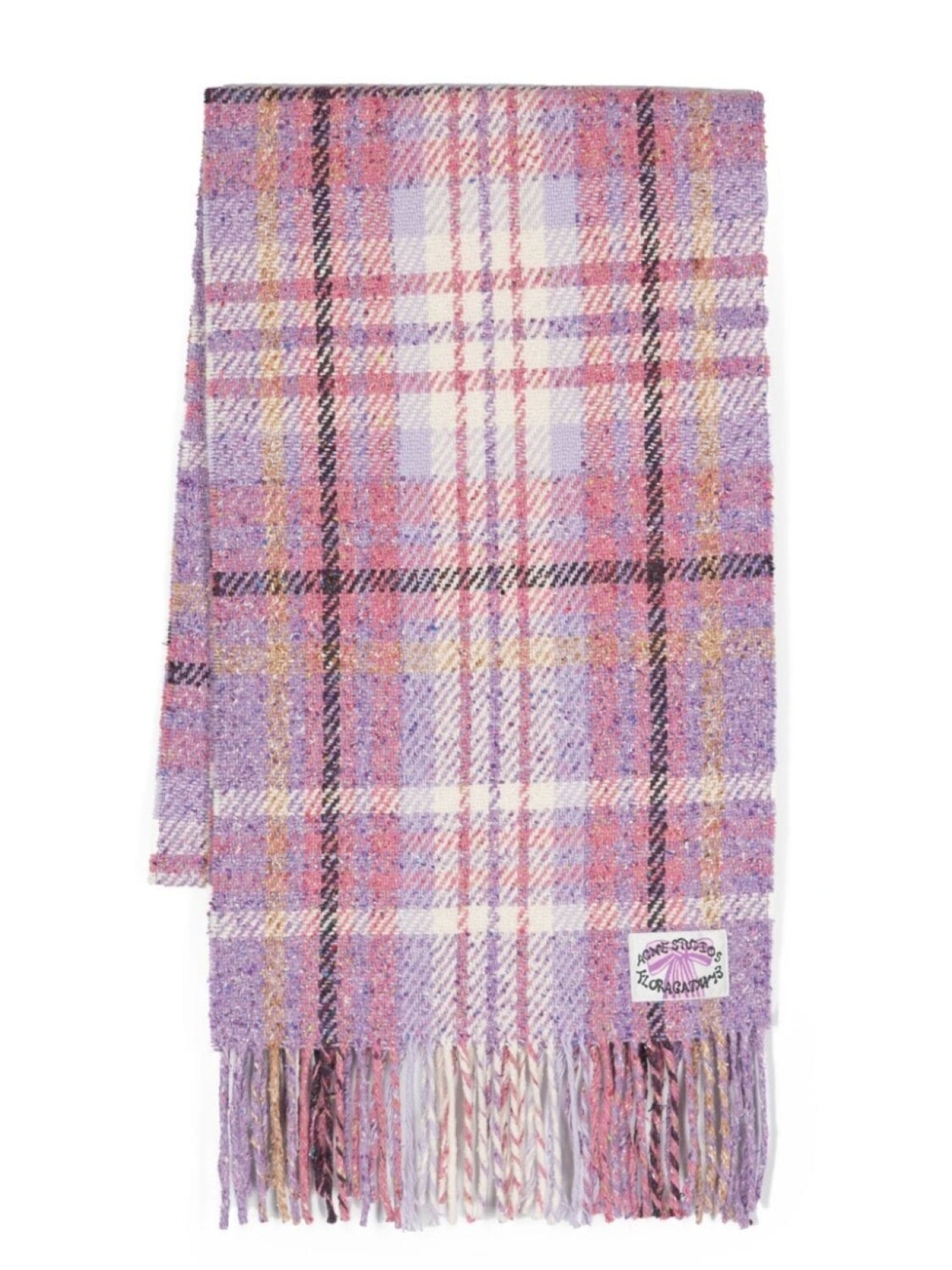 Шерстяной шарф в клетку Acne Studios, фиолетовый
Шерстяной шарф в клетку Acne Studios, фиолетовый