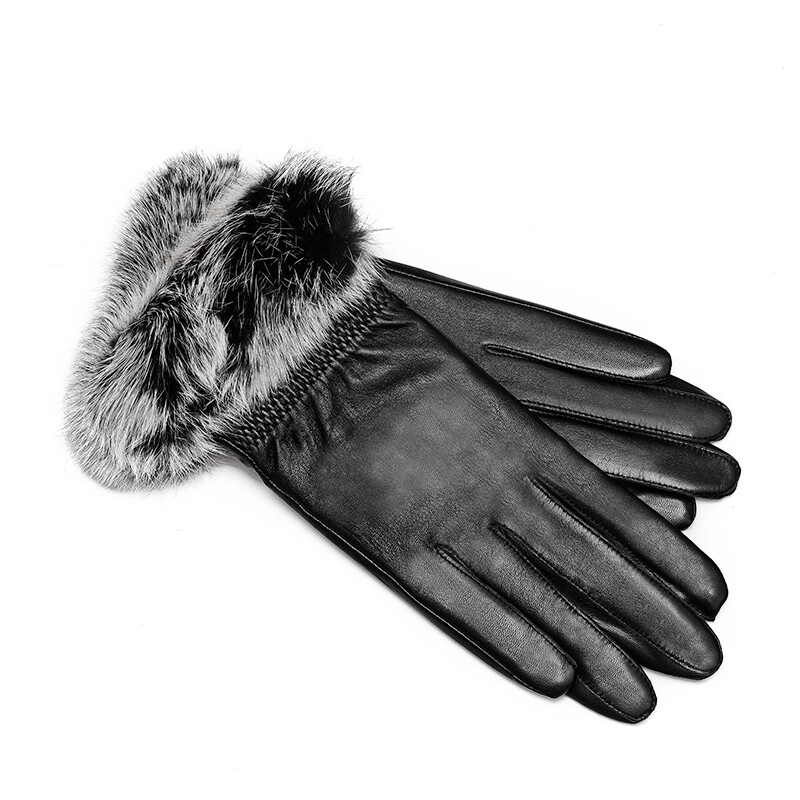 JAGUAR Женские перчатки из овчины, Black 
JAGUAR Женские перчатки из овчины, Black