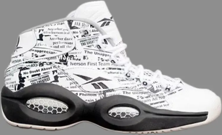 Кроссовки question mid 'misunderstood' Reebok, белый 
Кроссовки question mid 'misunderstood' Reebok, белый