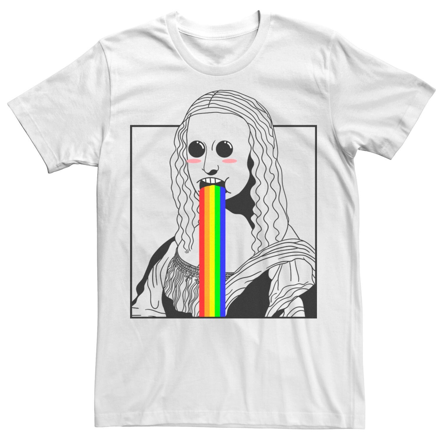Мужская футболка Mona Lisa Rainbow Mouth Licensed Character
Мужская футболка Mona Lisa Rainbow Mouth Licensed Character