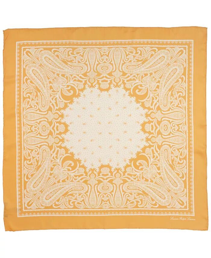 Квадратный шарф-бандана с узором «Пейсли» Lauren Ralph Lauren, желтый 
Квадратный шарф-бандана с узором «Пейсли» Lauren Ralph Lauren, желтый