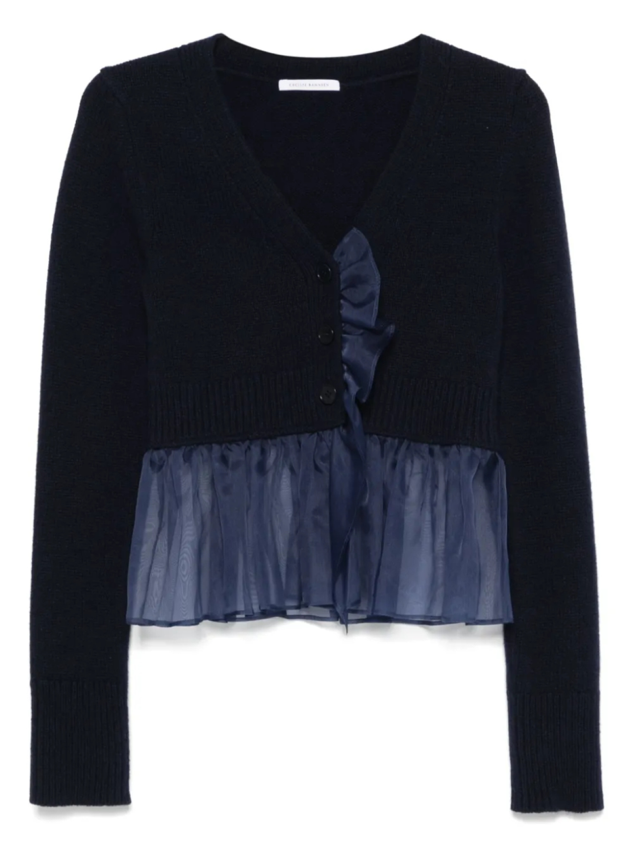 Кардиган из флокса Cecilie Bahnsen, синий
Кардиган из флокса Cecilie Bahnsen, синий
