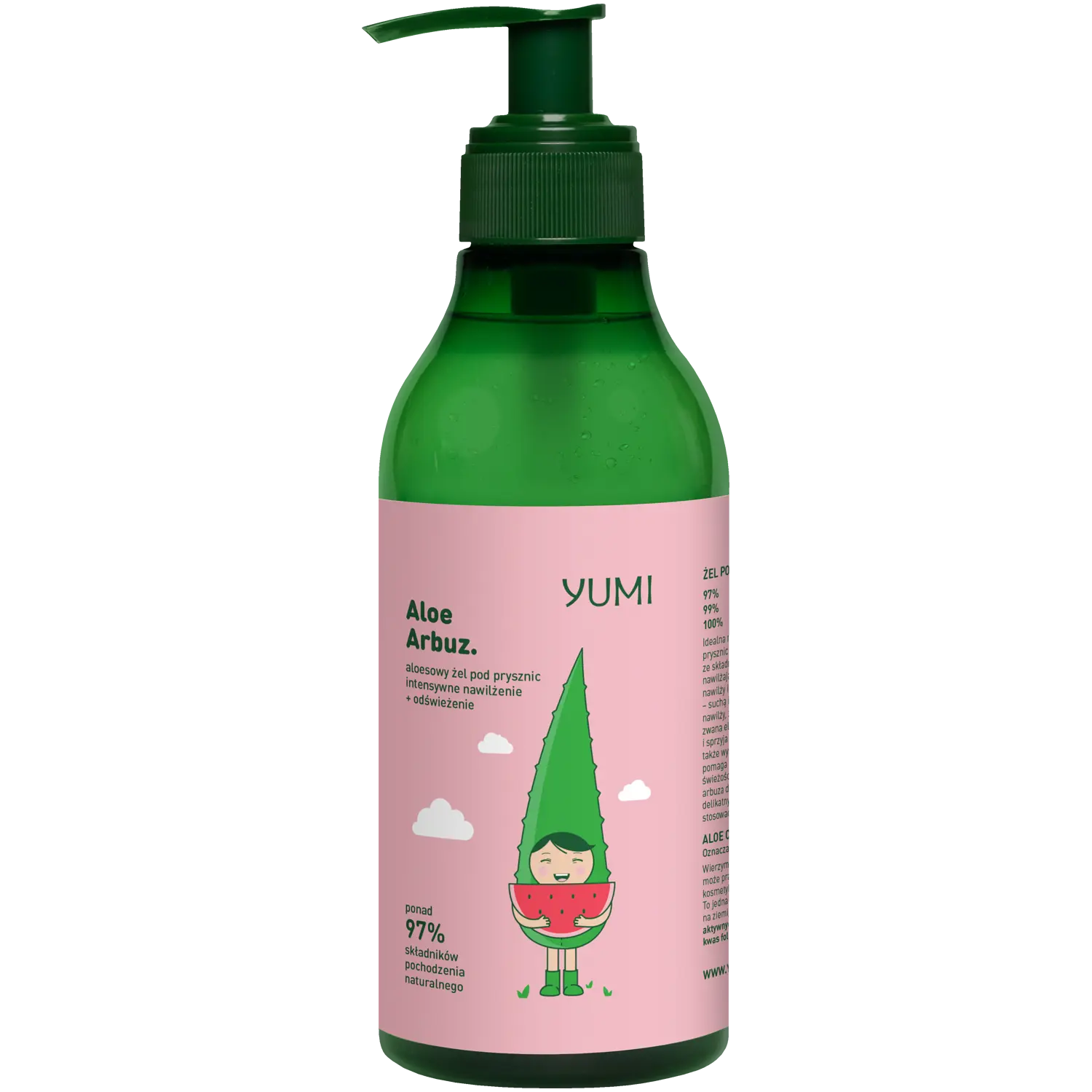 Yumi Aloe Arbuz гель для душа, 400 мл
Yumi Aloe Arbuz гель для душа, 400 мл