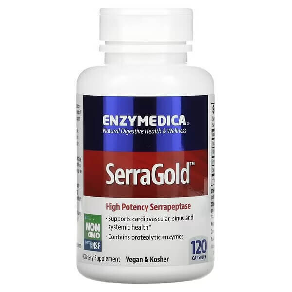 Ферменты SerraGold 120 капсул, Enzymedica
Ферменты SerraGold 120 капсул, Enzymedica