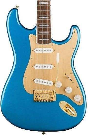 Squier by Fender 40th Anniversary Stratocaster Gold Edition Lake Placid Blue
Squier by Fender 40th Anniversary Stratocaster Gold Edition Lake Placid Blue