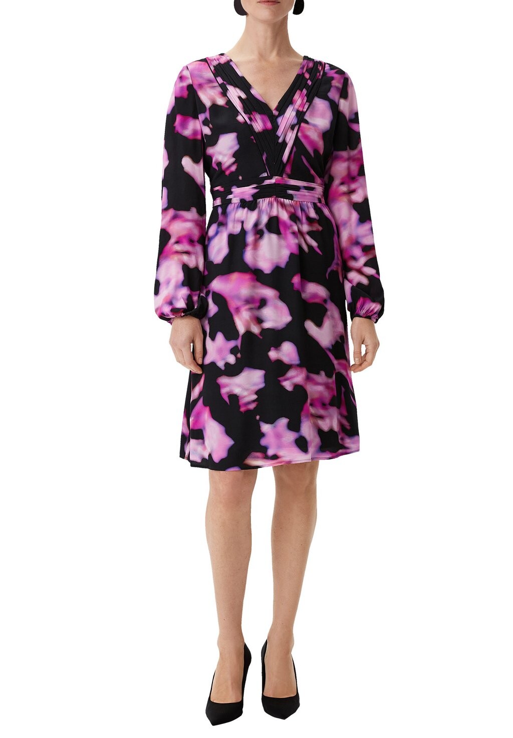 Дневное платье KURZES MIT ALLOVERMUSTER comma, розовый 
Дневное платье KURZES MIT ALLOVERMUSTER comma, розовый