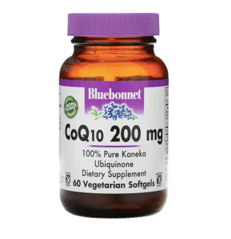 CoQ10 200 мг Витамин Е 60 капсул Bluebonnet Nutrition 
CoQ10 200 мг Витамин Е 60 капсул Bluebonnet Nutrition