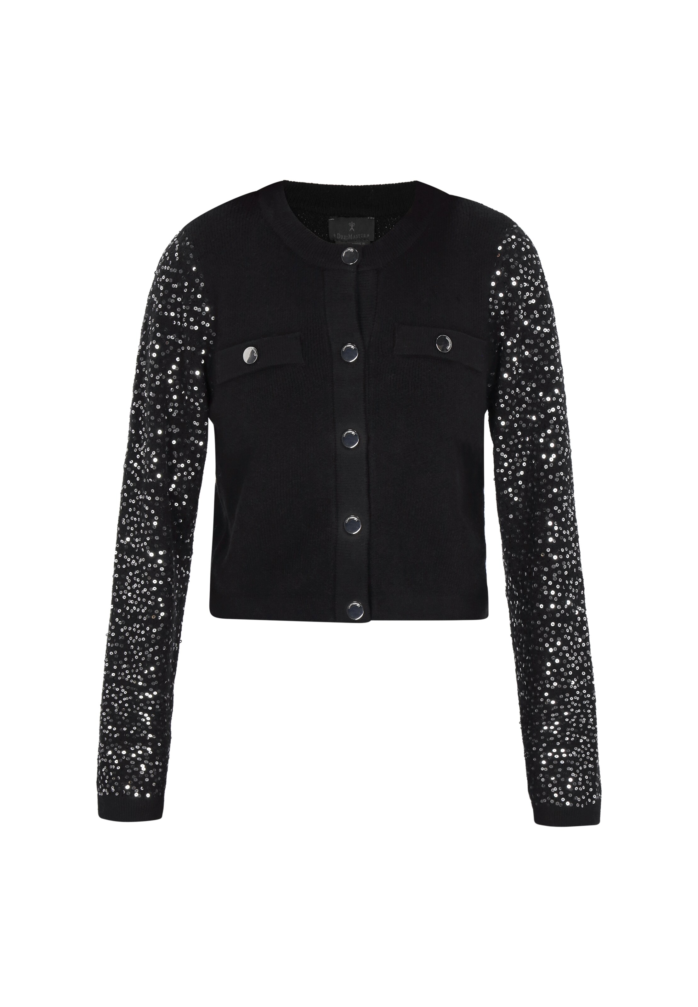 DreiMaster Klassik Вязаный кардиган в черном цвете
DreiMaster Klassik Вязаный кардиган в черном цвете
