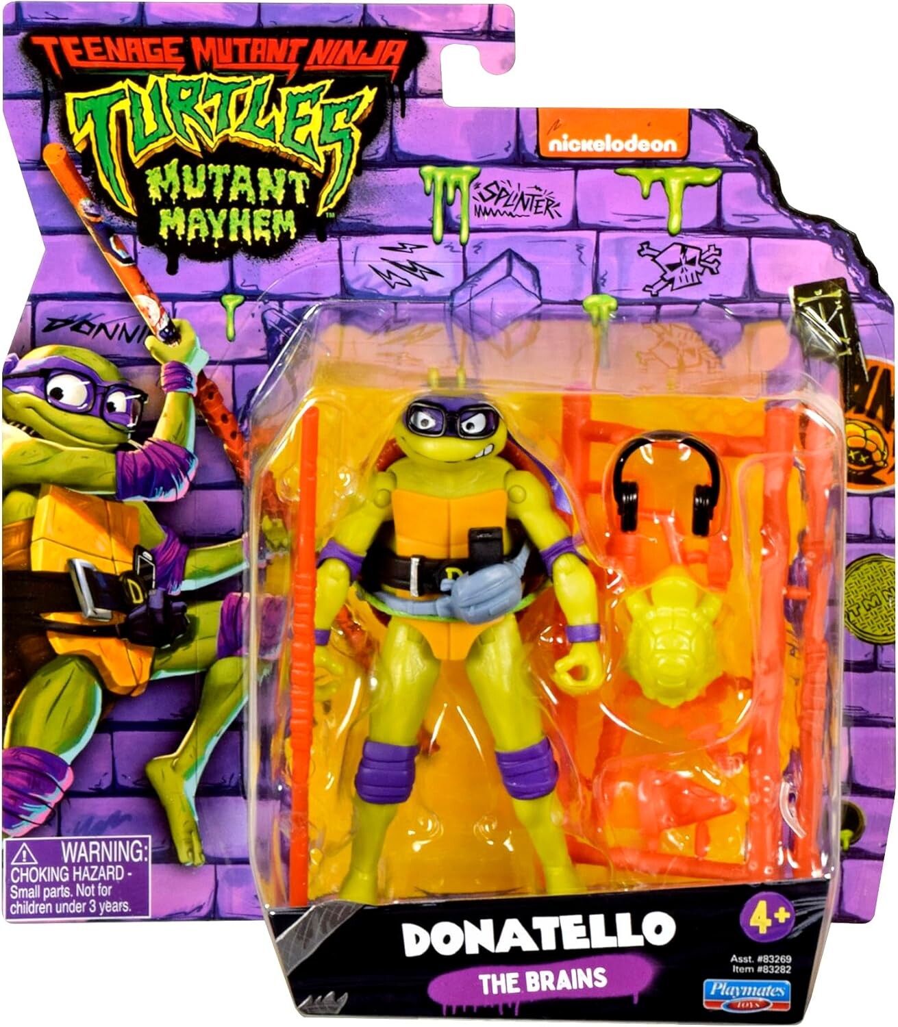 Фигурка Teenage Mutant Ninja Turtles: Mutant Mayhem, Donatello, 11,4 см
Фигурка Teenage Mutant Ninja Turtles: Mutant Mayhem, Donatello, 11,4 см