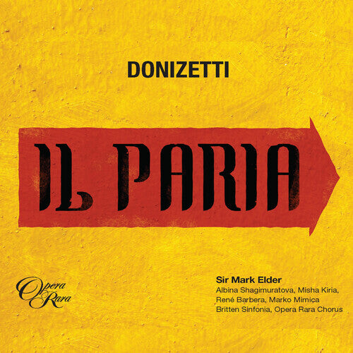 CD диск Shagimuratova, Albina / Barbera, Rene: Donizetti: Il Paria
CD диск Shagimuratova, Albina / Barbera, Rene: Donizetti: Il Paria