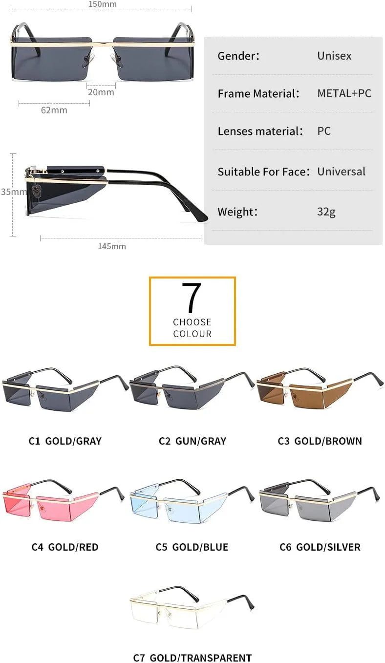 Солнцезащитные очки Willochra без оправы, женские, панк, мужские, ретро, прямоугольные, солнцезащитные очки-щитки для женщин, защита от УФ-излучения UV400, C4
Солнцезащитные очки Willochra без оправы, женские, панк, мужские, ретро, прямоугольные, солнцезащитные очки-щитки для женщин, защита от УФ-излучения UV400, C4