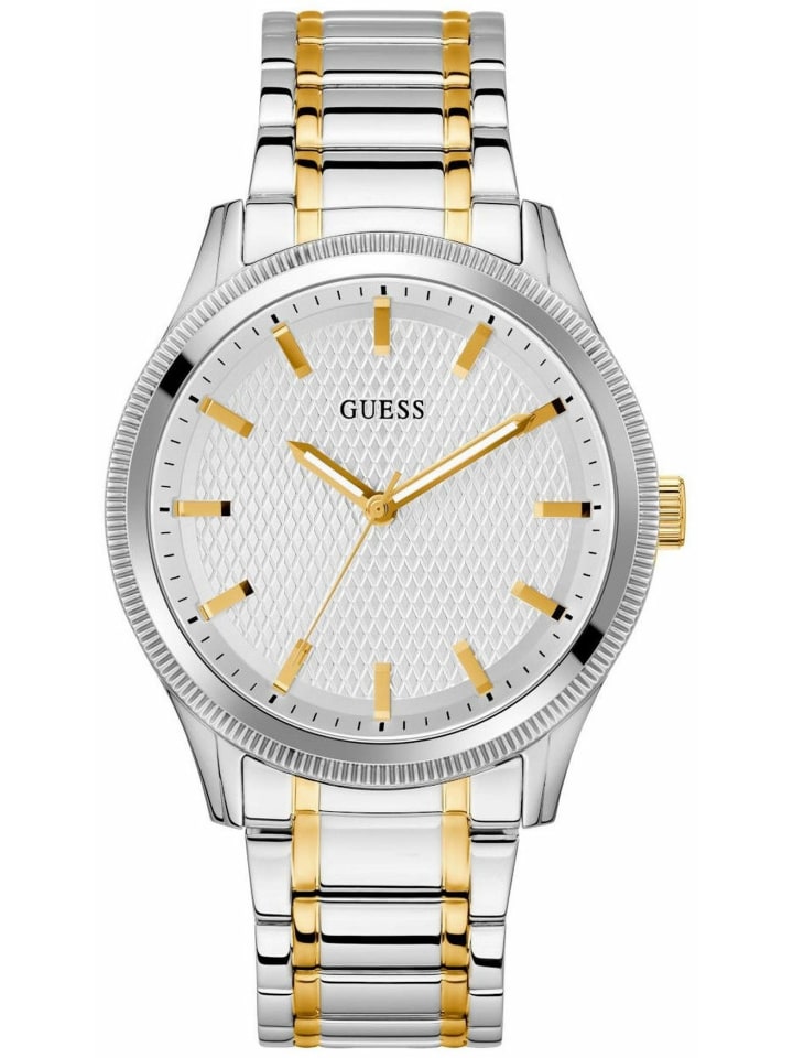 Guess Мужские аналоговые часы серебристого цвета
Guess Мужские аналоговые часы серебристого цвета