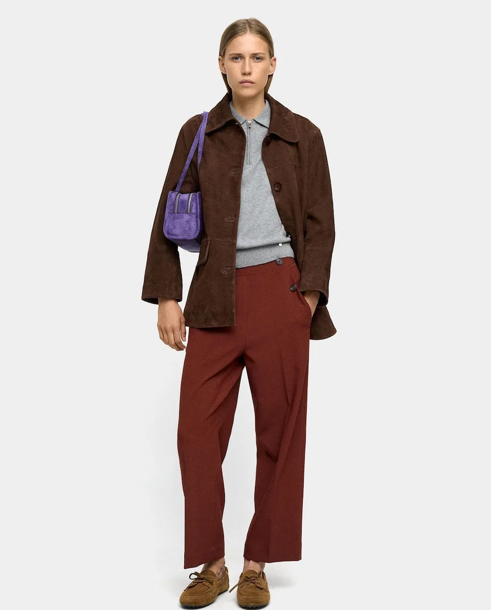 Женские свободные брюки с деталью из пуговиц спереди Parfois, коричневый
Женские свободные брюки с деталью из пуговиц спереди Parfois, коричневый