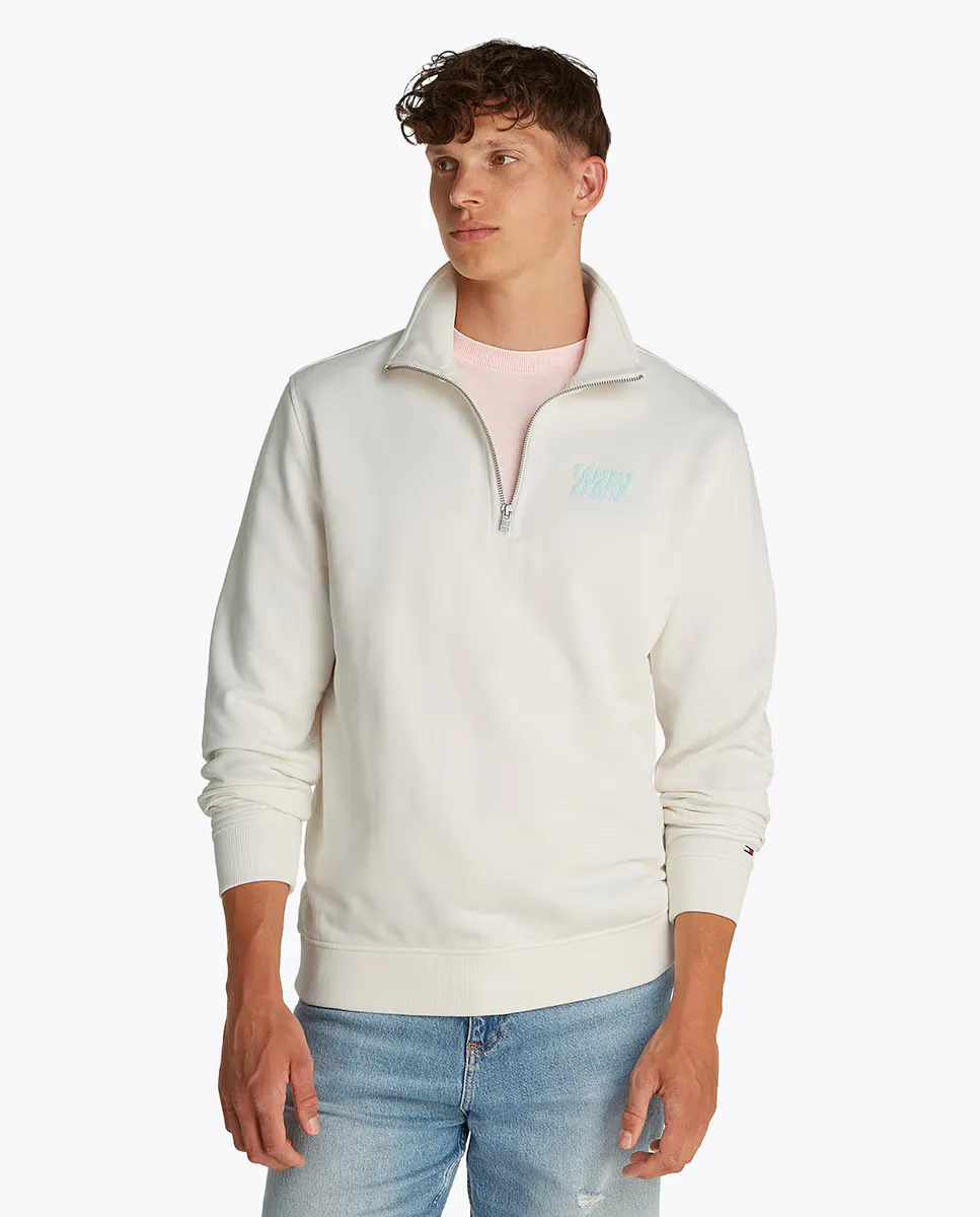 Мужская толстовка с застежкой-молнией на воротнике и классическим кроем Tommy Jeans, белый
Мужская толстовка с застежкой-молнией на воротнике и классическим кроем Tommy Jeans, белый