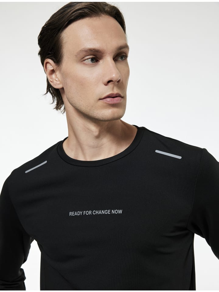 KOTON Футболка с длинными рукавами, черная
KOTON Футболка с длинными рукавами, черная