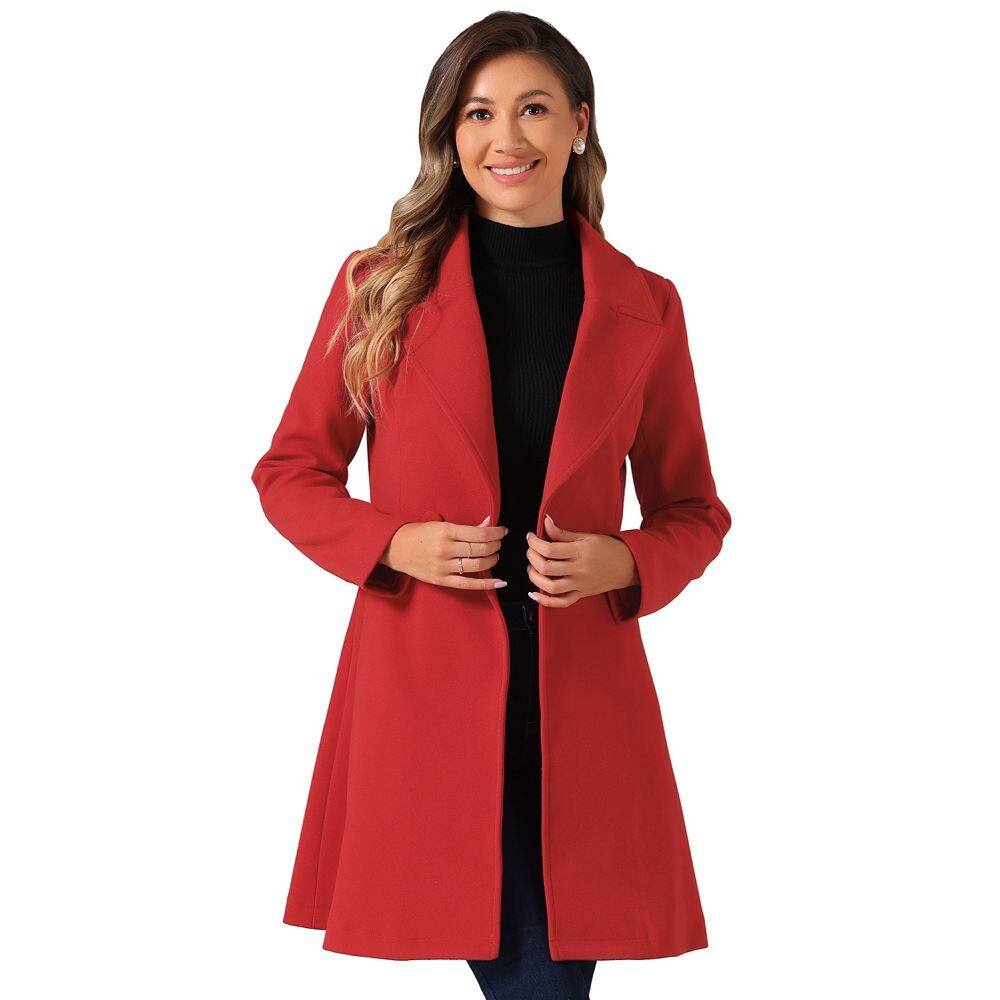 Элегантное женское пальто с шалевым воротником, одинарное зимнее длинное пальто с поясом ALLEGRA K, красный
Элегантное женское пальто с шалевым воротником, одинарное зимнее длинное пальто с поясом ALLEGRA K, красный