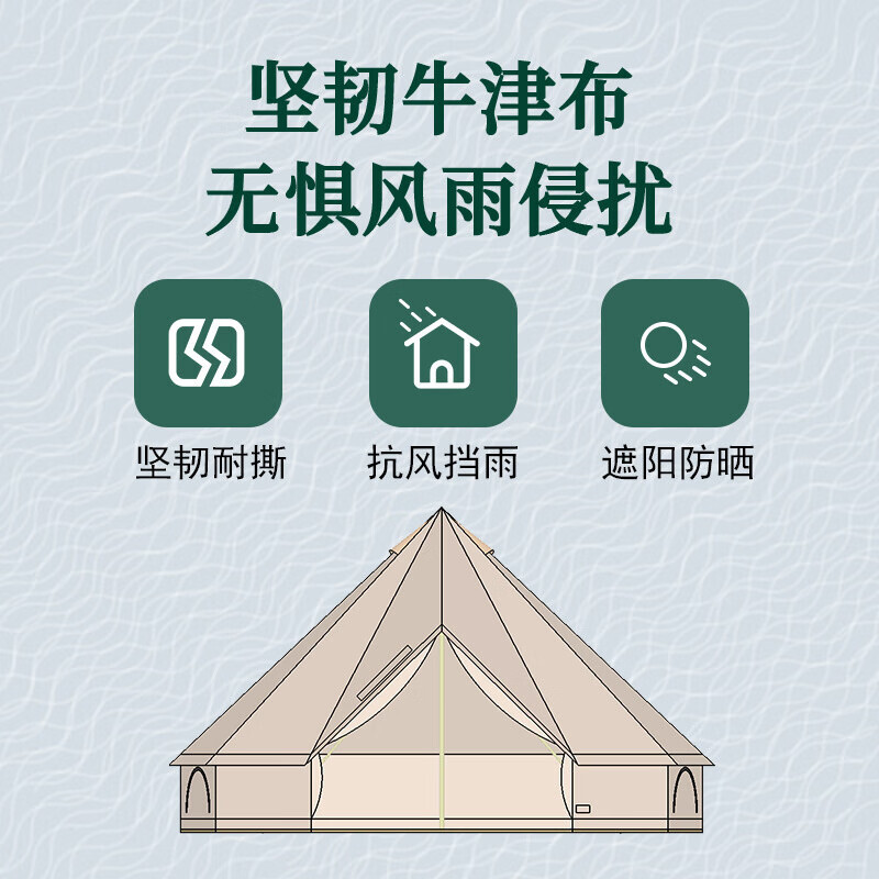 Yjhome тимбилдинг палатка открытый кемпинг юрта принадлежности для пикника утолщенная не совсем белая ткань Оксфорд 3*3*2 м
Yjhome тимбилдинг палатка открытый кемпинг юрта принадлежности для пикника утолщенная не совсем белая ткань Оксфорд 3*3*2 м