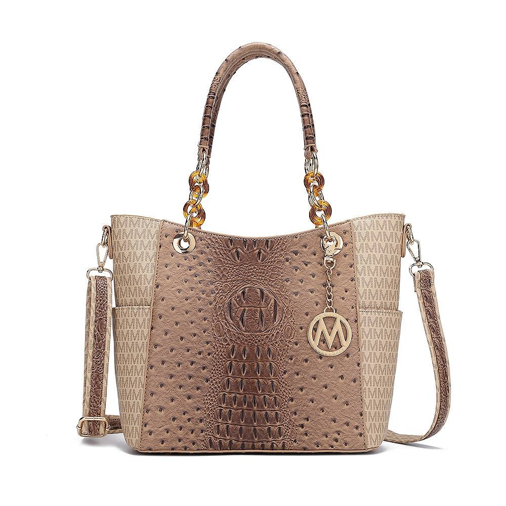 Женская фирменная сумка-тоут Miriam из веганской кожи MKF Collection от Mia K, бежевый
Женская фирменная сумка-тоут Miriam из веганской кожи MKF Collection от Mia K, бежевый