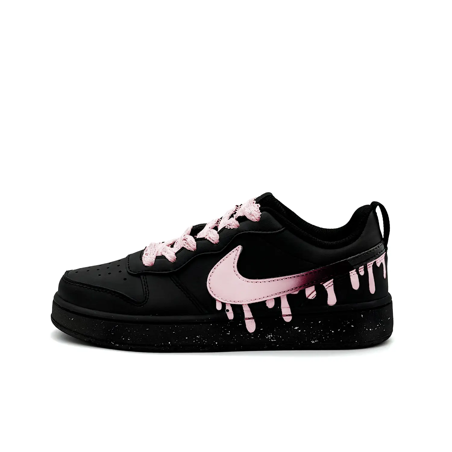 Nike Court Borough Flowing Pink Slip Resistant низкие детские скейтбординг кроссовки Black Pink для подростков
Nike Court Borough Flowing Pink Slip Resistant низкие детские скейтбординг кроссовки Black Pink для подростков