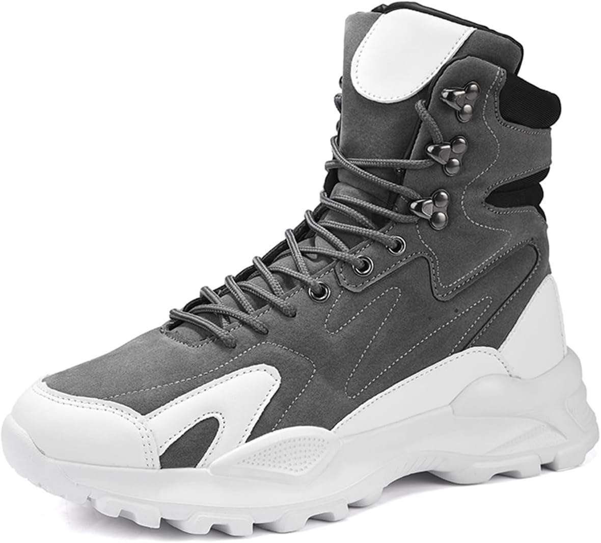 Мужские массивные высокие кроссовки на платформе, дышащие, уличная одежда, противоскользящие повседневные прогулочные туфли Lanverth, серый
Мужские массивные высокие кроссовки на платформе, дышащие, уличная одежда, противоскользящие повседневные прогулочные туфли Lanverth, серый