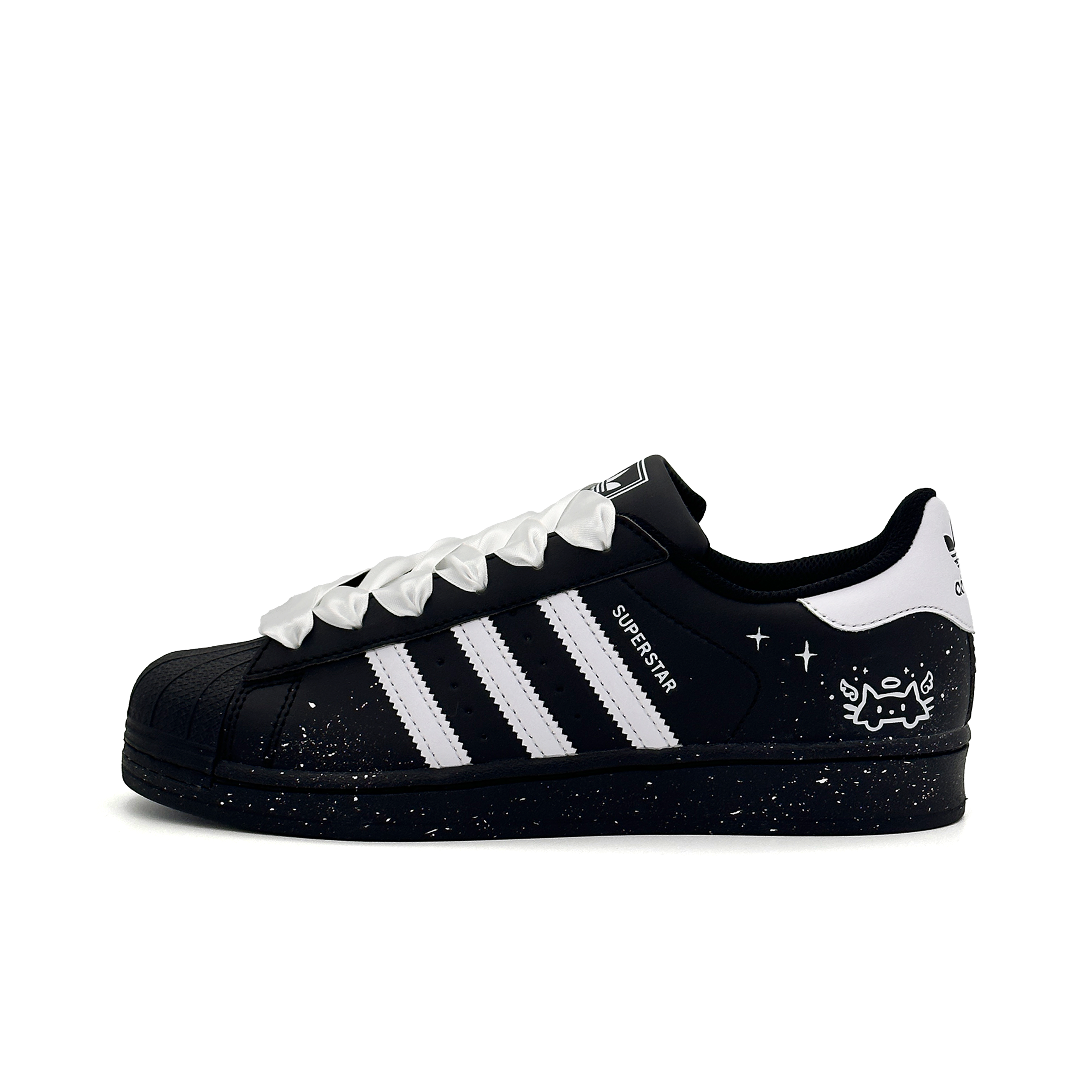 Adidas Originals Superstar 2 Star Gazing Angel Abrasion Resistant Low top Kids' Skateboarding Shoes Black White
Adidas Originals Superstar 2 Star Gazing Angel Abrasion Resistant Low top Kids' Skateboarding Shoes Black White