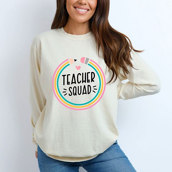Футболка Teacher Squad с длинными рукавами Simply Sage Market, Ivory, Зеленый, Футболка Teacher Squad с длинными рукавами Simply Sage Market, Ivory
Футболка Teacher Squad с длинными рукавами Simply Sage Market, Ivory, Зеленый, Футболка Teacher Squad с длинными рукавами Simply Sage Market, Ivory