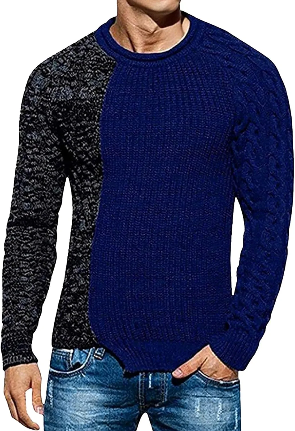 Мужской свитер DGHM-JLMY с длинными рукавами, вязаный, приталенный, цветной блок
Мужской свитер DGHM-JLMY с длинными рукавами, вязаный, приталенный, цветной блок