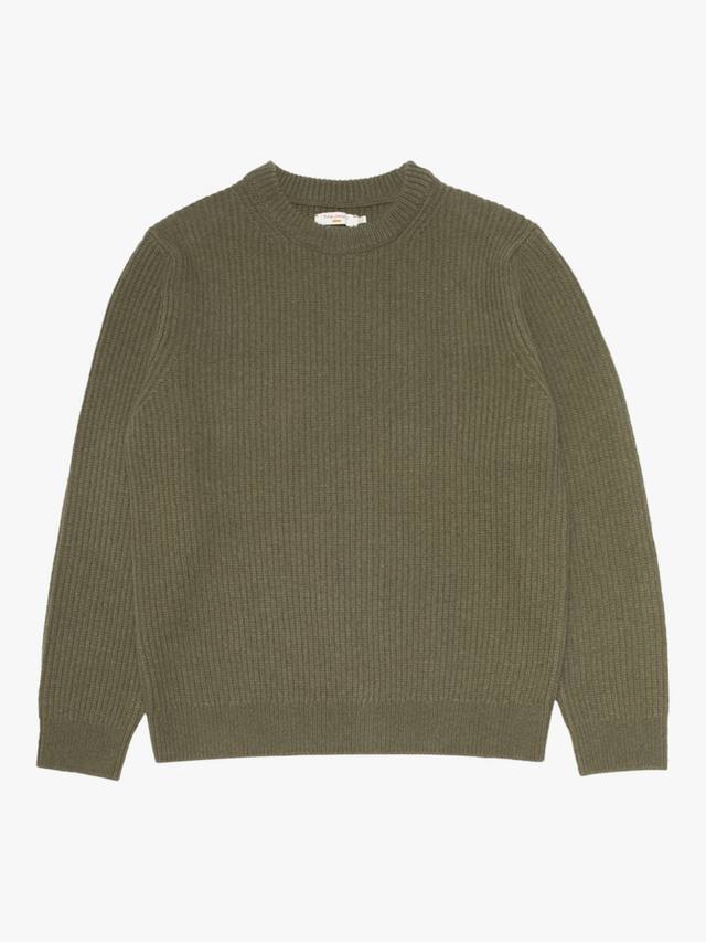 Августовский ребристый шерстяной джемпер с круглым вырезом Nudie Jeans, Olive
Августовский ребристый шерстяной джемпер с круглым вырезом Nudie Jeans, Olive