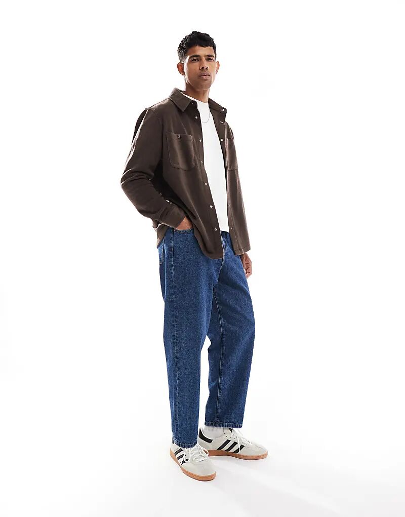 Флисовая верхняя рубашка шоколадно-коричневого цвета Brave Soul 
Флисовая верхняя рубашка шоколадно-коричневого цвета Brave Soul