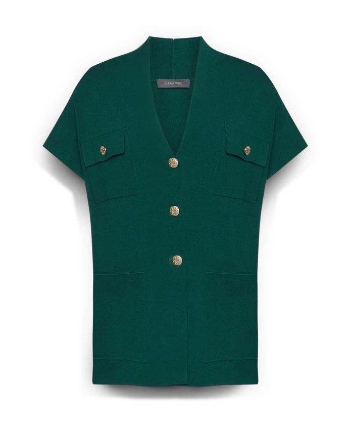 Длинный жилет с пуговицами Elena Mirã², зеленый
Длинный жилет с пуговицами Elena Mirã², зеленый