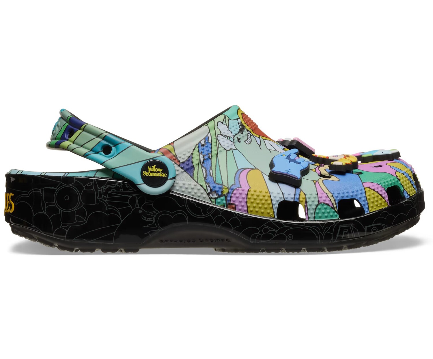 Сабо унисекс The Beatles x Crocs: Love, черный/мультиколор
Сабо унисекс The Beatles x Crocs: Love, черный/мультиколор