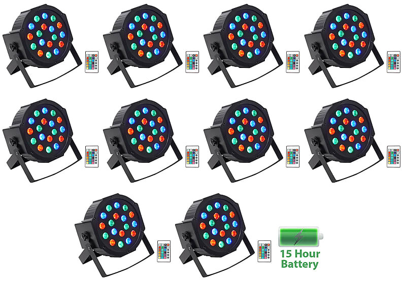 (10) Rockville BATTERY PAR 50 Аккумуляторная светодиодная подсветка DMX DJ Club + пульт дистанционного управления (10) BATTERY PAR 50
(10) Rockville BATTERY PAR 50 Аккумуляторная светодиодная подсветка DMX DJ Club + пульт дистанционного управления (10) BATTERY PAR 50
