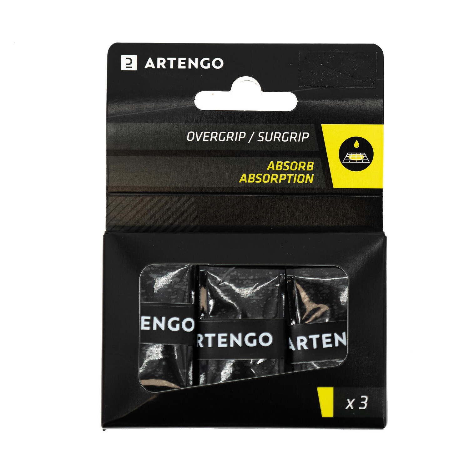 Лента для захвата Tennis Absorb Overgrip, 3 шт. в упаковке, черная ARTENGO, черный
Лента для захвата Tennis Absorb Overgrip, 3 шт. в упаковке, черная ARTENGO, черный
