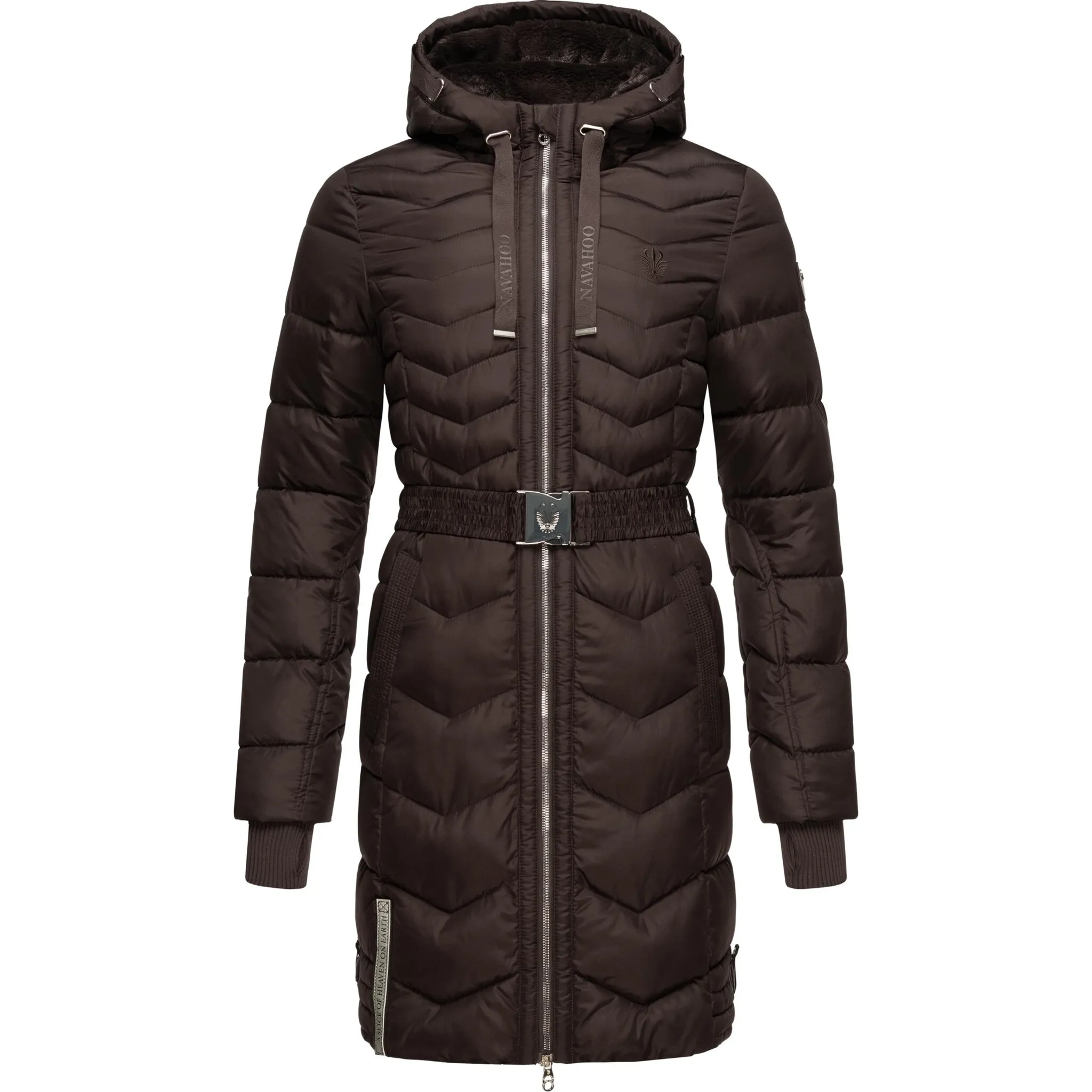 Стеганое пальто Navahoo "Цикламен", стильное зимнее пальто с шикарными деталями, коричневый
Стеганое пальто Navahoo "Цикламен", стильное зимнее пальто с шикарными деталями, коричневый