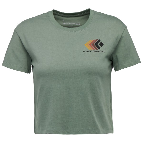 Женская укороченная футболка с выцветшим принтом Black Diamond, зеленый
Женская укороченная футболка с выцветшим принтом Black Diamond, зеленый