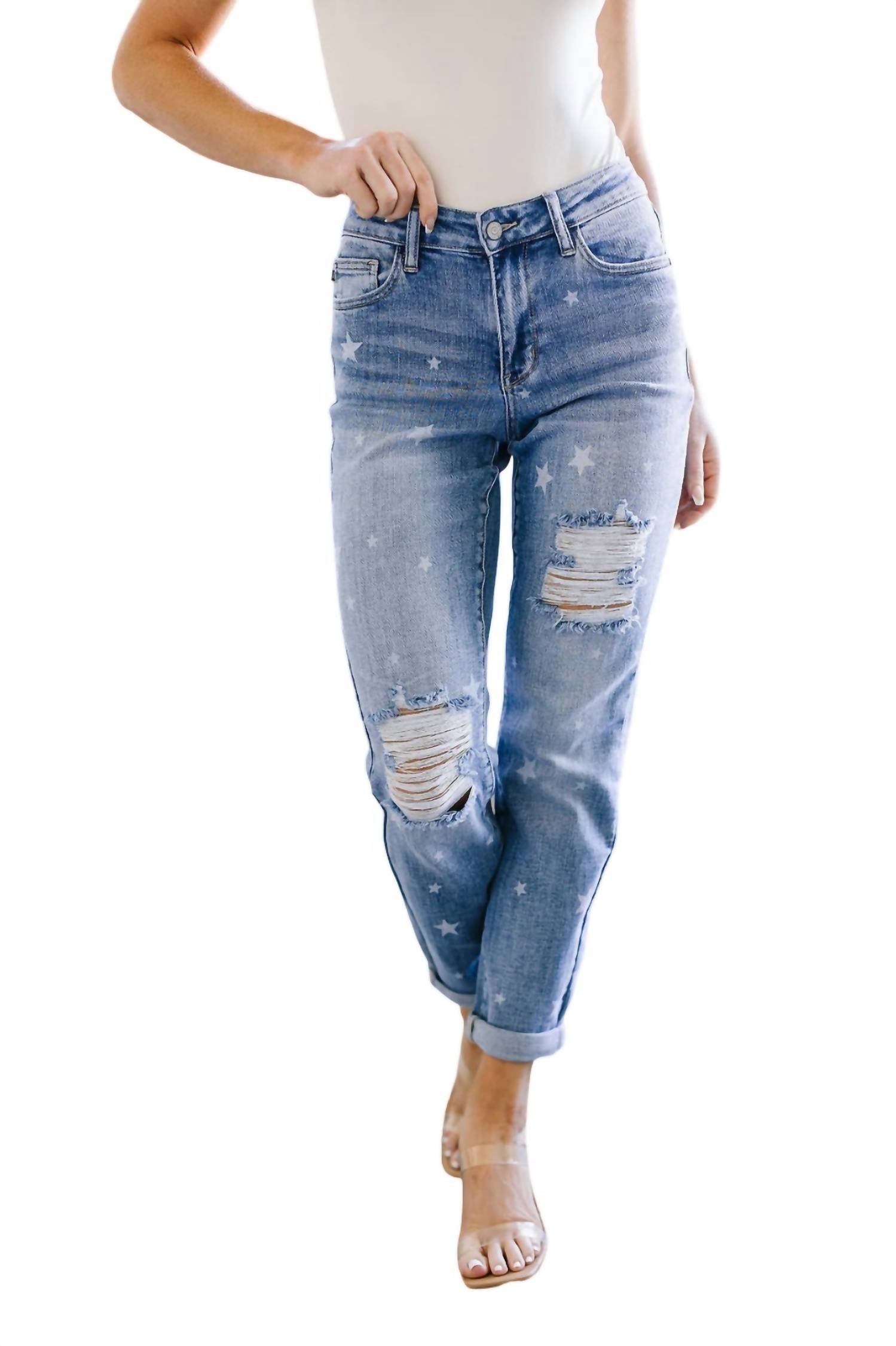 Джинсы бойфренда Star Crossed средней степени стирки Judy Blue, цвет medium wash
Джинсы бойфренда Star Crossed средней степени стирки Judy Blue, цвет medium wash