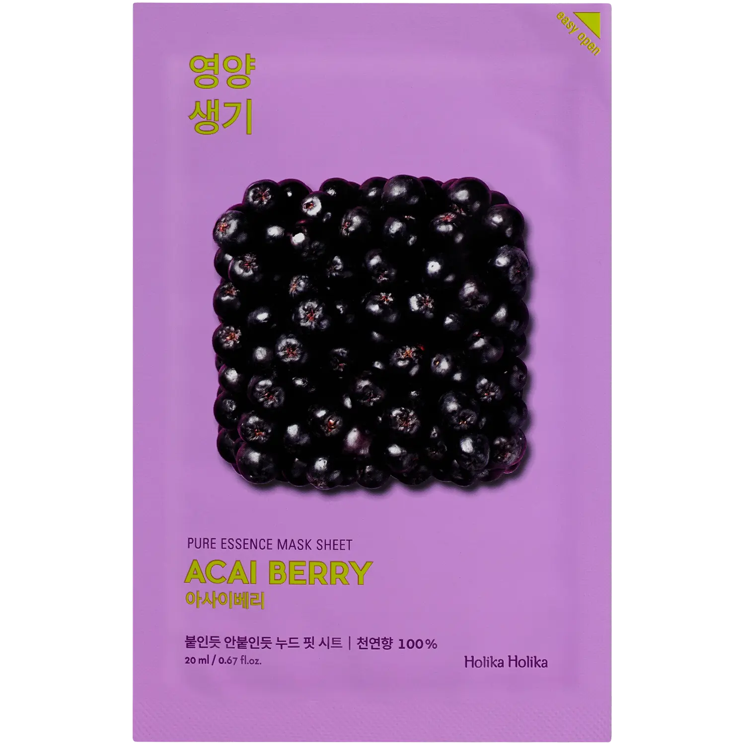 Holika Holika Acai Berry тканевая маска с экстрактом черники, 25 мл
Holika Holika Acai Berry тканевая маска с экстрактом черники, 25 мл