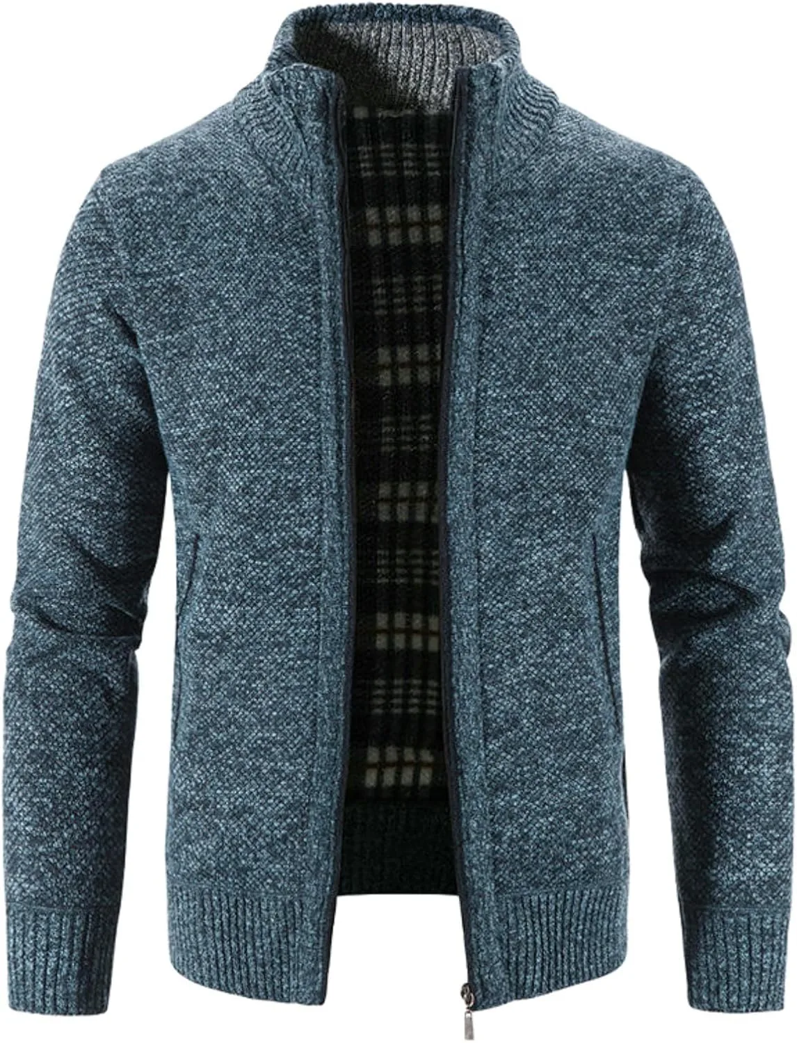 Мужской джемпер с воротником стойкой и жаккардовым узором MUFURONG
Мужской джемпер с воротником стойкой и жаккардовым узором MUFURONG