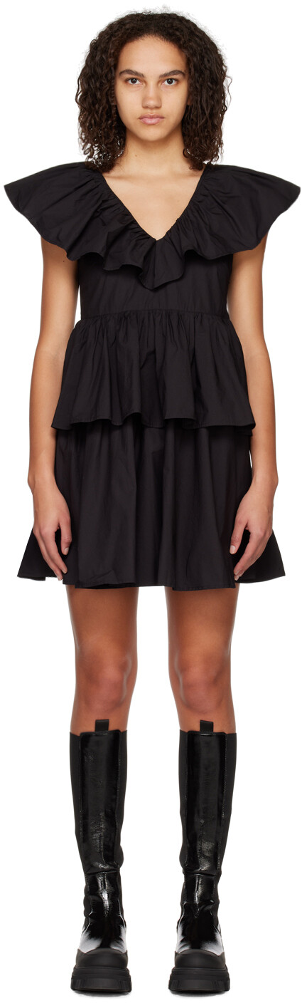 Черное многоярусное мини-платье GANNI, Черный, Черное многоярусное мини-платье GANNI
Черное многоярусное мини-платье GANNI, Черный, Черное многоярусное мини-платье GANNI